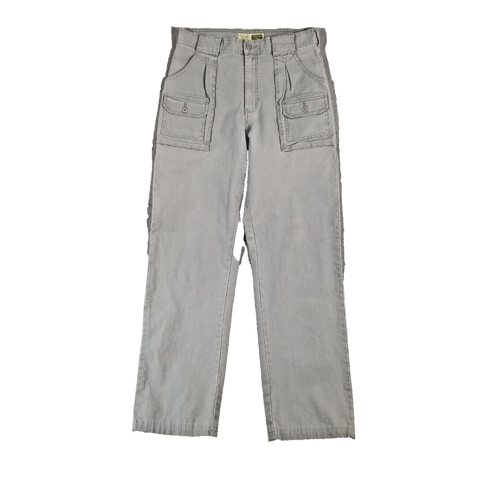 Cabela's 7 pocket cargo hiking pants men's 34x34 gray outdoor adventure